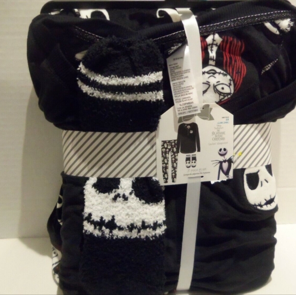 Rare Nwt med DISNEY TIM BURTON'S NIGHTMARE BEFORE CHRISTMAS Ladies SLEEP 3pc set - Picture 2 of 8